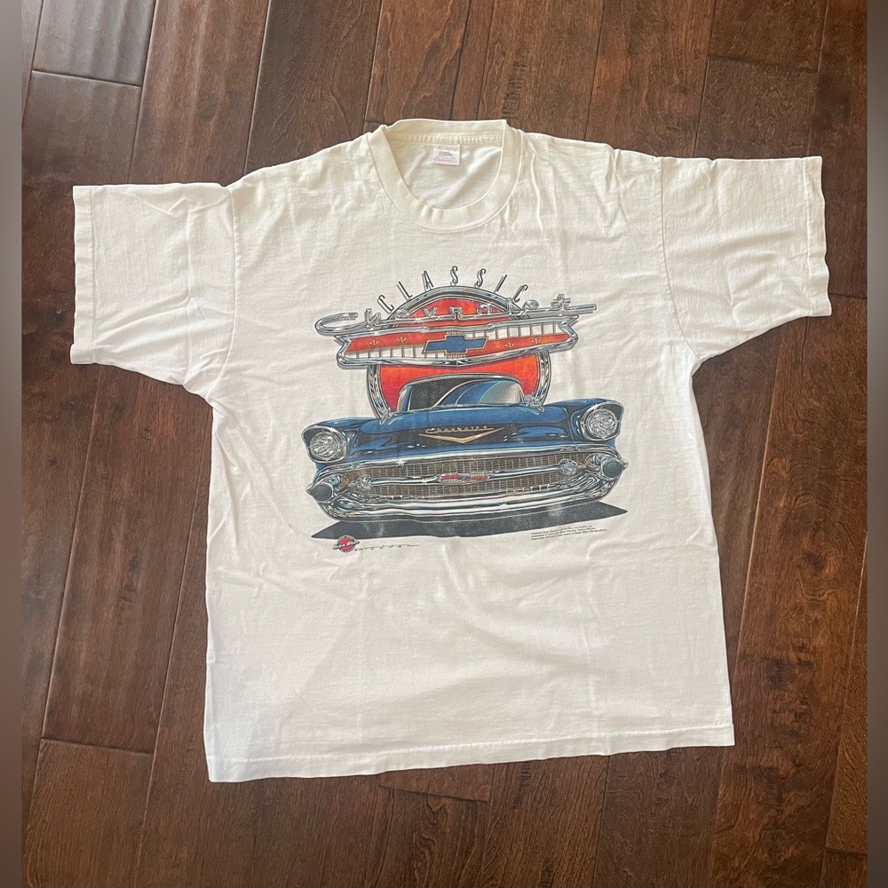Vintage Mens Tshitr CHEVROLET Classic 1995 Racing Nascar Y2K American style XL